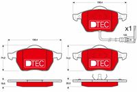 TRW GDB1403DTE - Juego de pastillas de freno - DTEC COTEC