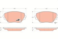 TRW GDB3251 - Juego de pastillas de freno - COTEC