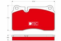TRW GDB1670DTE - Juego de pastillas de freno - DTEC COTEC