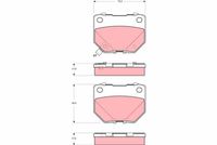 TRW GDB3308 - Juego de pastillas de freno