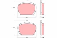 TRW GDB340 - Juego de pastillas de freno