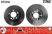 TRW DF2556 - Disco de freno