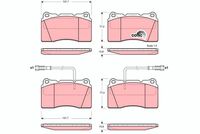 TRW GDB1363 - Juego de pastillas de freno - COTEC