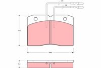 TRW GDB343 - Juego de pastillas de freno