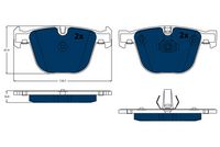 TRW GDB1502BTE - Juego de pastillas de freno - ELECTRIC BLUE