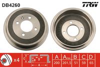 TRICLO 843582 - Tambor de freno
