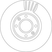 TRW DF4813S - Disco de freno