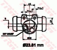 TRW BWK116 - Cilindro de freno de rueda