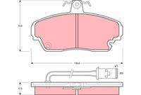 TRW GDB851 - Juego de pastillas de freno - COTEC