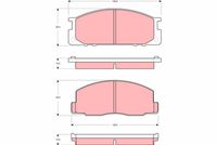 TRW GDB3130 - Juego de pastillas de freno
