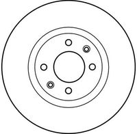 TRW DF4184 - Disco de freno