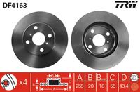 TRW DF4163 - Disco de freno