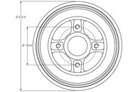 TRW DB4214MR - Tambor de freno