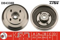 TRICLO 848073 - Tambor de freno