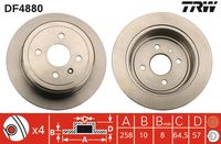 TRW DF4880 - Disco de freno