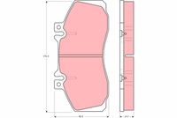 TRW GDB481 - Juego de pastillas de freno