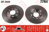 TRW GTD1159 - Kit frenos, freno de disco