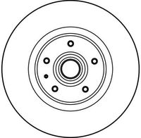 TRW DF1684S - Disco de freno