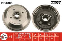 TRICLO 848161 - Tambor de freno