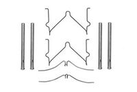 HELLA 8DZ355202471 - Kit de accesorios, pastillas de frenos