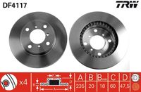 TRW DF4117 - Disco de freno