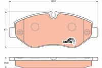 TRW GDB1747 - Juego de pastillas de freno - COTEC