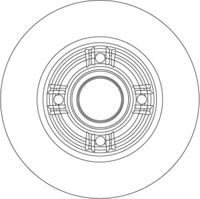 TRW DF4274S - Disco de freno