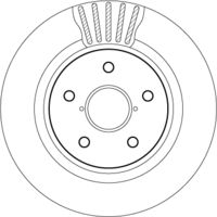 TRW DF2059BS - Disco de freno