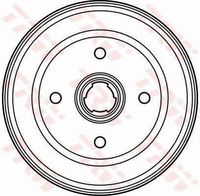 BREMBO 14317510 - Tambor de freno - ESSENTIAL LINE