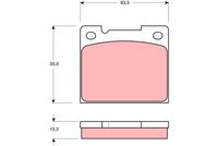 TRW GDB1066 - Juego de pastillas de freno