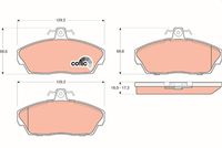 TRW GDB1319 - Juego de pastillas de freno