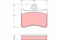 TRW GDB262 - Juego de pastillas de freno