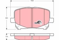 TRW GDB3248 - Juego de pastillas de freno