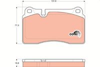 TRW GDB1670 - Juego de pastillas de freno - COTEC