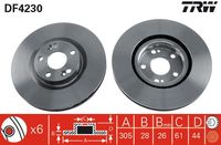 TRW DF4230 - Disco de freno