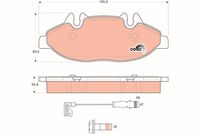 TRW GDB1600 - Juego de pastillas de freno