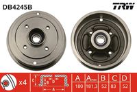 TRICLO 845142 - Tambor de freno