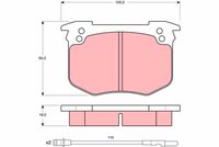 TRW GDB280 - Juego de pastillas de freno