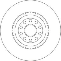 TRW DF4350S - Disco de freno
