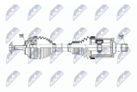 NTY NPWBM026 - Lado de montaje: Eje delantero, izquierda<br>Longitud [mm]: 550<br>Dentado exterior, lado de rueda: 31<br>Dentado exterior, lado de diferencial: 27<br>