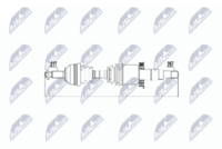 NTY NPWJG001 - Lado de montaje: Eje delantero, izquierda<br>Longitud [mm]: 645<br>Lado de montaje: Eje delantero<br>Clase de caja de cambios: Caja de cambios manual<br>Número de fabricación: NPW-JG-000<br>Dentado exterior, lado de diferencial: 26<br>Dentado exterior, lado de rueda: 27<br>