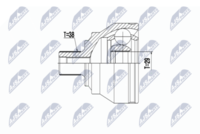 NTY NPZAU049 - Tipo de articulación: Junta trípode<br>Lado de montaje: Eje delantero<br>Nº de dientes 1: 34<br>Longitud [mm]: 84<br>Lado de montaje: Eje delantero, izquierda<br>Lado de montaje: Eje delantero, derecha<br>Lado de montaje: lado de engranaje<br>Clase de caja de cambios: Caja de cambios manual, 6 marchas<br>Número de fabricación: NPW-AU-001<br>