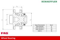 Schaeffler FAG 713 6442 70 - Juego de cojinete de rueda