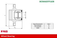 Schaeffler FAG 713 6300 70 - Juego de cojinete de rueda