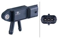HELLA 6PP 009 409-091 - Sensor, presión gas de escape