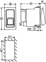 HELLA 6FH007832107 - Interruptor