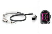 HELLA 6PT014495101 - Sensor, temp. gas escape