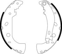 HELLA 8DB355001841 - Juego de zapatas de frenos