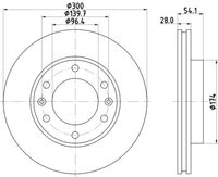 COMLINE ADC1086 - Disco de freno - Comline