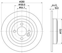 COMLINE ADC1769 - Disco de freno - Comline
